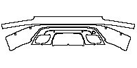 Land Rover Range Rover Velar R-Dynamic S 2017 - Rear Bumper (paint edge extended 5mm)