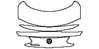 Mercedes-Benz C Class Coupe 2012 - Trunk Lid (with Spoiler,with ''AMG'' emblem)