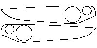 Mercedes-Benz C Class Sedan 2015 - (rear) Door Trim (with Burmester, without front seat adjustment on the right trim.)