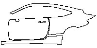 Mercedes-Benz C Class Coupe 2016 - (left) Door+Rear Fender+Side Skirt
