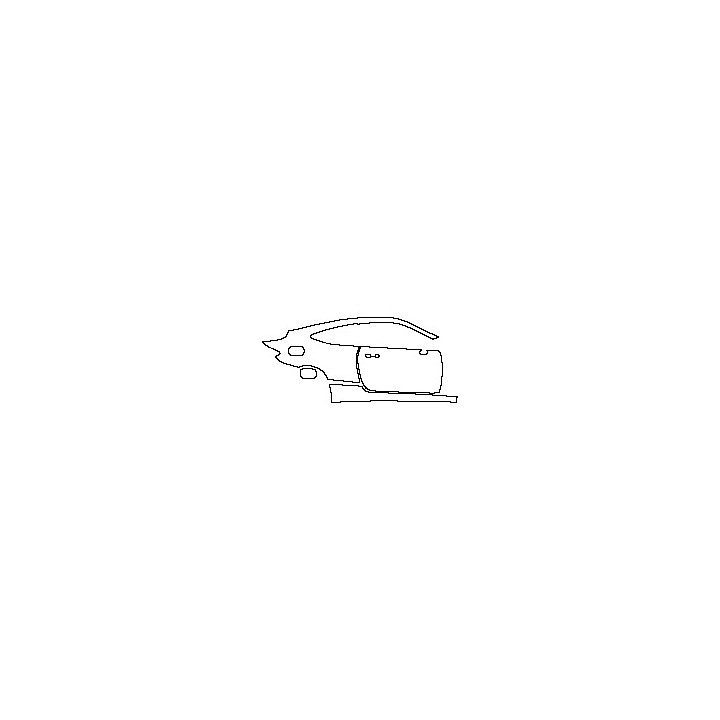 Mercedes-Benz C Class Coupe 2016 - (right) Door+Rear Fender+Side Skirt