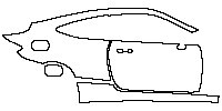 Mercedes-Benz C Class Coupe 2016 - (right) Door+Rear Fender+Side Skirt