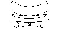 Mercedes-Benz C Class Coupe 2016 - Trunk Lid (with Spoiler,with ''AMG'' and ''C63 S'' emblem)