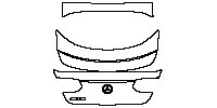 Mercedes-Benz GLC Coupe 2017 - Trunk Lid (with spoiler, with AMG emblem.)