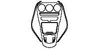 Mercedes-Benz C Class Sedan 2015 - Center Console (with clock, the main panel is disconnected from the side.)