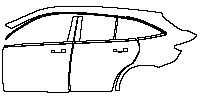 Mercedes-Benz EQC Exterior 2019 - (left)Door+BC Pillar+Rear Fender