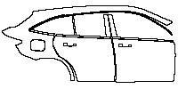 Mercedes-Benz EQC Exterior 2019 - (right) Door+BC Pillar+Rear Fender
