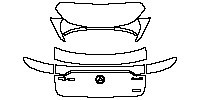 Mercedes-Benz EQC Exterior 2019 - Trunk Lid (with ''EQC 400'' ''4MATIC'' ''北京奔驰'' emblem)
