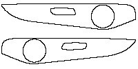 Mercedes-Benz EQC Interior 2019 - (Rear)Door Trim (cords With seat heat)