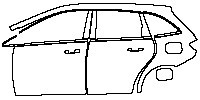 Mercedes-Benz B Class Sport 2020 - (left) Door+Rear Fender