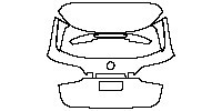 Mercedes-Benz B Class AMG Line 2020 - Trunk Lid (without model emblem)