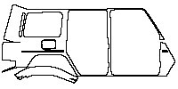 Mercedes-Benz G Class G350 2020 - (right) Rear Fender (one piece)
