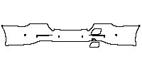 Mercedes-Benz E Class Sedan 2014 - Rear Bumper (with Charging Port)