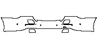 Mercedes-Benz E Class Sedan 2017 - Rear Bumper (with Charging Port)