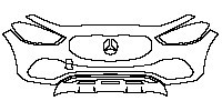 Mercedes-Benz GLA Base 2013 - Bumper+Headlamp