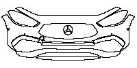 Mercedes-Benz GLA AMG GLA 45 2015 - Bumper+Headlamp