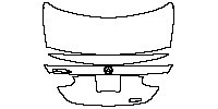 Mercedes-Benz E Class Sedan 2017 - Trunk Lid (With Spoiler and“EXX0 L”word mark)