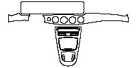 Mercedes-Benz CLS Sedan 2012 - Dashboard+Center Console (for Left Hand Drive)