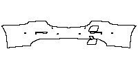 Mercedes-Benz E Class Sedan 2010 - Rear Bumper (with charging port)