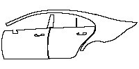 Mercedes-Benz CLS Sedan 2019 - (left) Door+B Pillar+Rear Fender