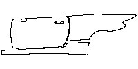 Mercedes-Benz C Class Cabriolet 2017 - (left) Door+Side Skirt+Rear Fender