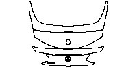 Mercedes-Benz C Class Cabriolet 2019 - Trunk Lid (with''CXX0'' model emblem, without spoiler, without chorme trim)