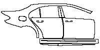Mercedes-Benz E Class Sedan 2019 - (left)Door+Side Skirt+Rear Fender (AMG Night Package)