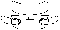 BMW 1 Series Exterior 2020 - Trunk Lid (with ''华晨宝马'' , ''120i'' emblems)
