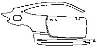 Mercedes-Benz C Class Coupe 2023 - (right)Door+Side Skirt+Rear Fender