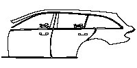 Mercedes-Benz E Class Wagon/Estate 2021 - (left) Door+Side Skirt+Rear Fender