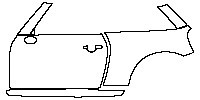 (left)Door+Side Skirt+Rear Fender