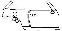 (right)Door+Side Skirt+Rear Fender