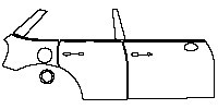 MINI MINI Hardtop 4 Door Cooper S 2021 - (right)Door+Rear Fender