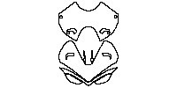head of motorcycle