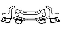 Nissan GT-R Nismo 2015 - Rear Bumper (with NISMO and GT-R emblems)