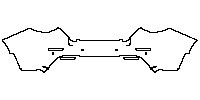 Nissan Sentra (US) SR 2020 - Rear Bumper (with mudguards, with 4 PDC)