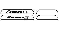 Porsche Panamera Interior 2010 - Door Sill (for Panamera 4S only)