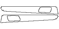 Porsche Panamera Interior 2010 - (rear) Door Trim (Base)