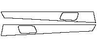 Porsche Panamera Interior 2014 - (rear) Door Trim (Base)