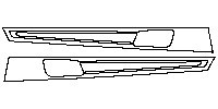 Porsche Panamera Interior 2014 - (rear) Door Trim (for Wood/Carbon Fiber/Aluminum Interior Package only)