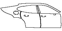 Porsche Panamera Sedan 2010 - (right) Door+B Pillar+Rear Fender