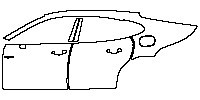 (left) Door+B Pillar+Rear Fender