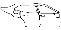 (right) Door+B Pillar+Rear Fender
