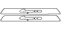 Porsche Cayenne Interior 2011 - (Front) Door Sill (with Cayenne emblem)