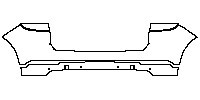 Porsche Cayenne Cayenne Turbo 2015 - Rear Bumper+Taillamp