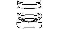 Porsche Cayenne Coupe Cayenne E-Hybrid Coupe 2019 - Trunk Lid (with Cayenne emblem)