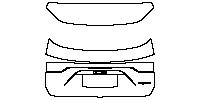 Porsche Cayenne Cayenne E-Hybrid 2019 - Trunk Lid (with Cayenne and e-hybrid emblems)