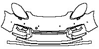 Porsche Panamera Sport Turismo 2021 - Bumper+Headlamp (With SportDesign Package)