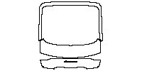 Porsche Panamera Sedan 2014 - Trunk Lid (with ''Panamera 4'' emblem)