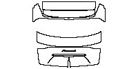 Porsche Panamera Sport Turismo 2017 - Trunk Lid (with ''Panamera 4'' emblem)